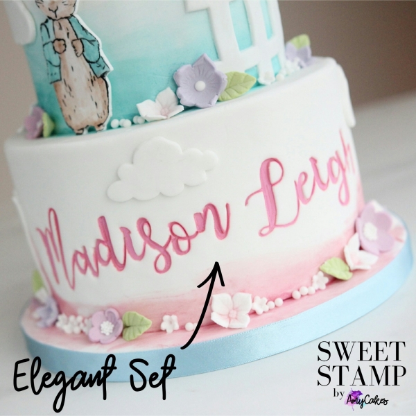 Sweet Stamp - Elegant - Gross- und Kleinbuchstaben